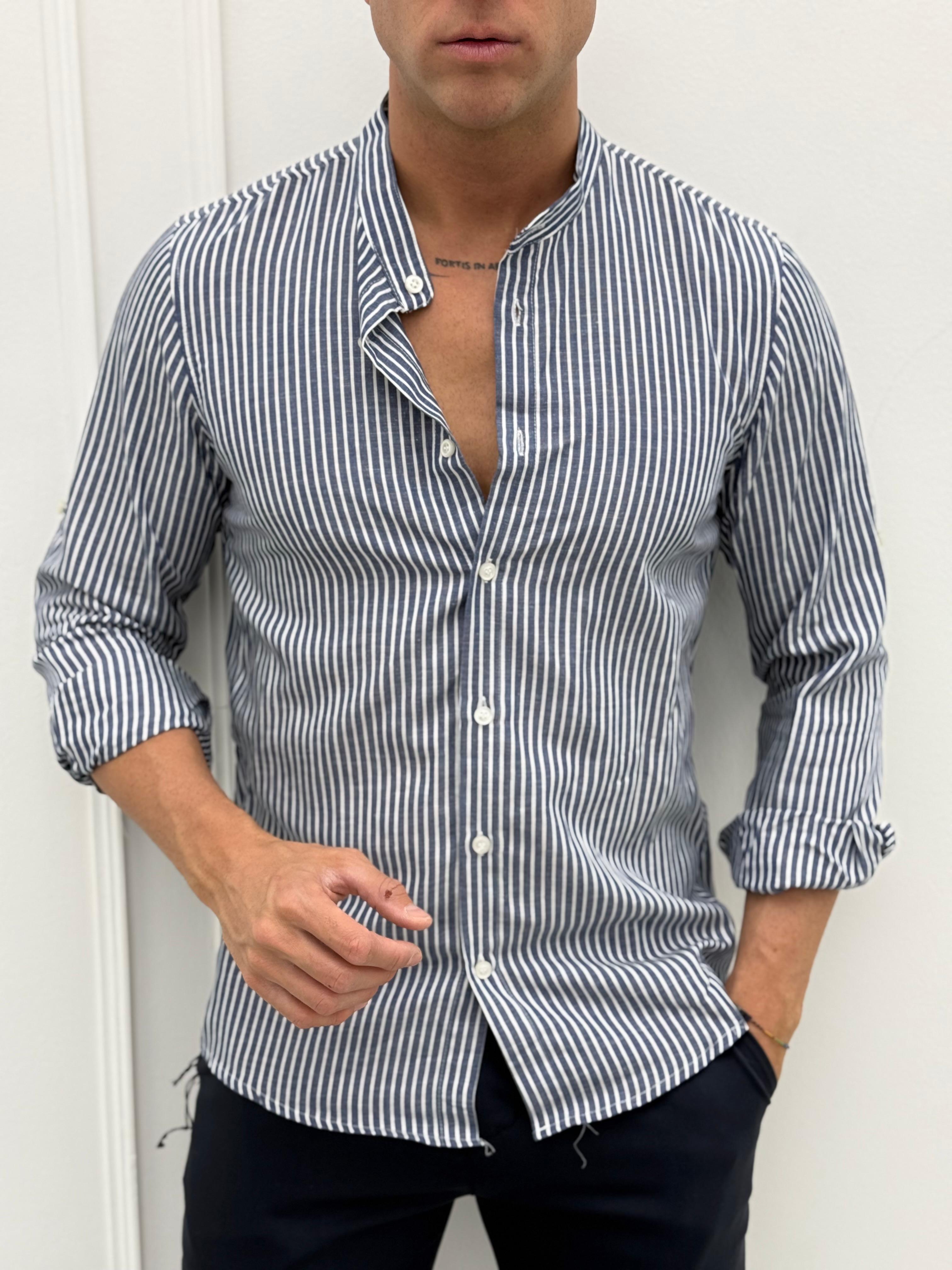 CAMICIA SIVIGLIA LINO COLLETTO - rimasto XXL