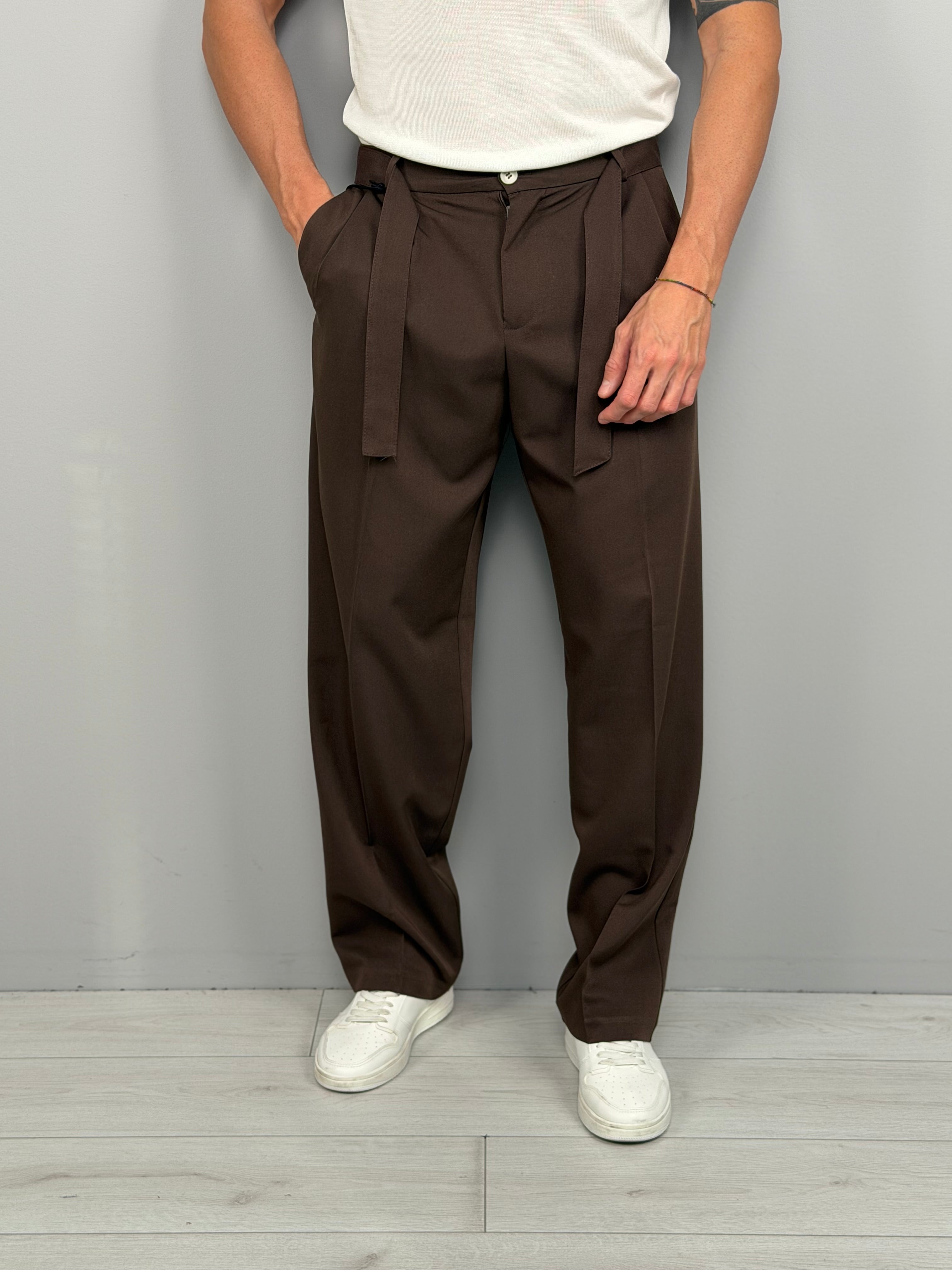 PANTALÓN ELEGANTE ANCHO DE PRIMERA CALIDAD - BOLSILLOS TRASEROS