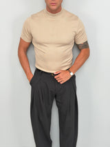MOCK-NECK T-SHIRT