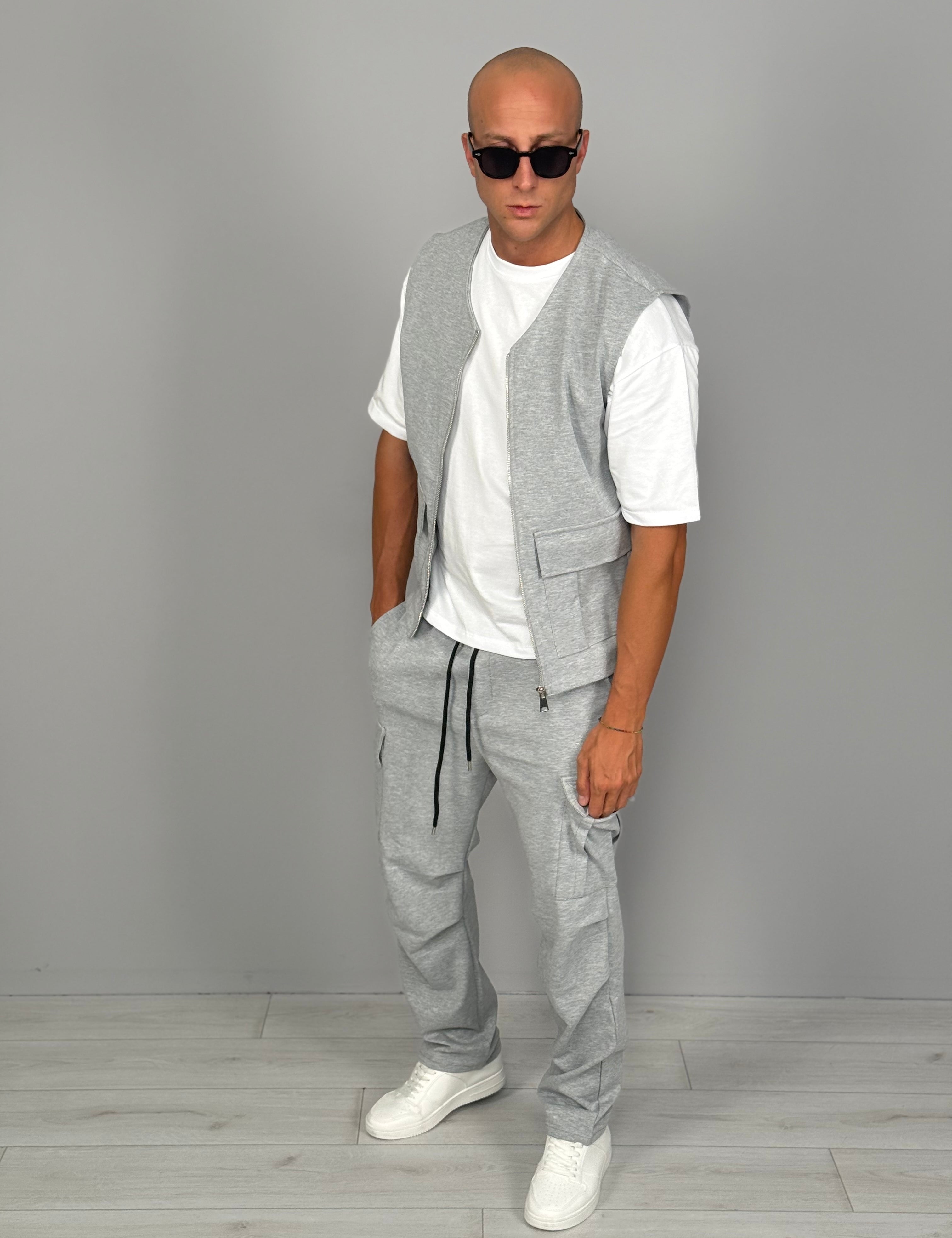 COORDINATO GILET TASCONATO