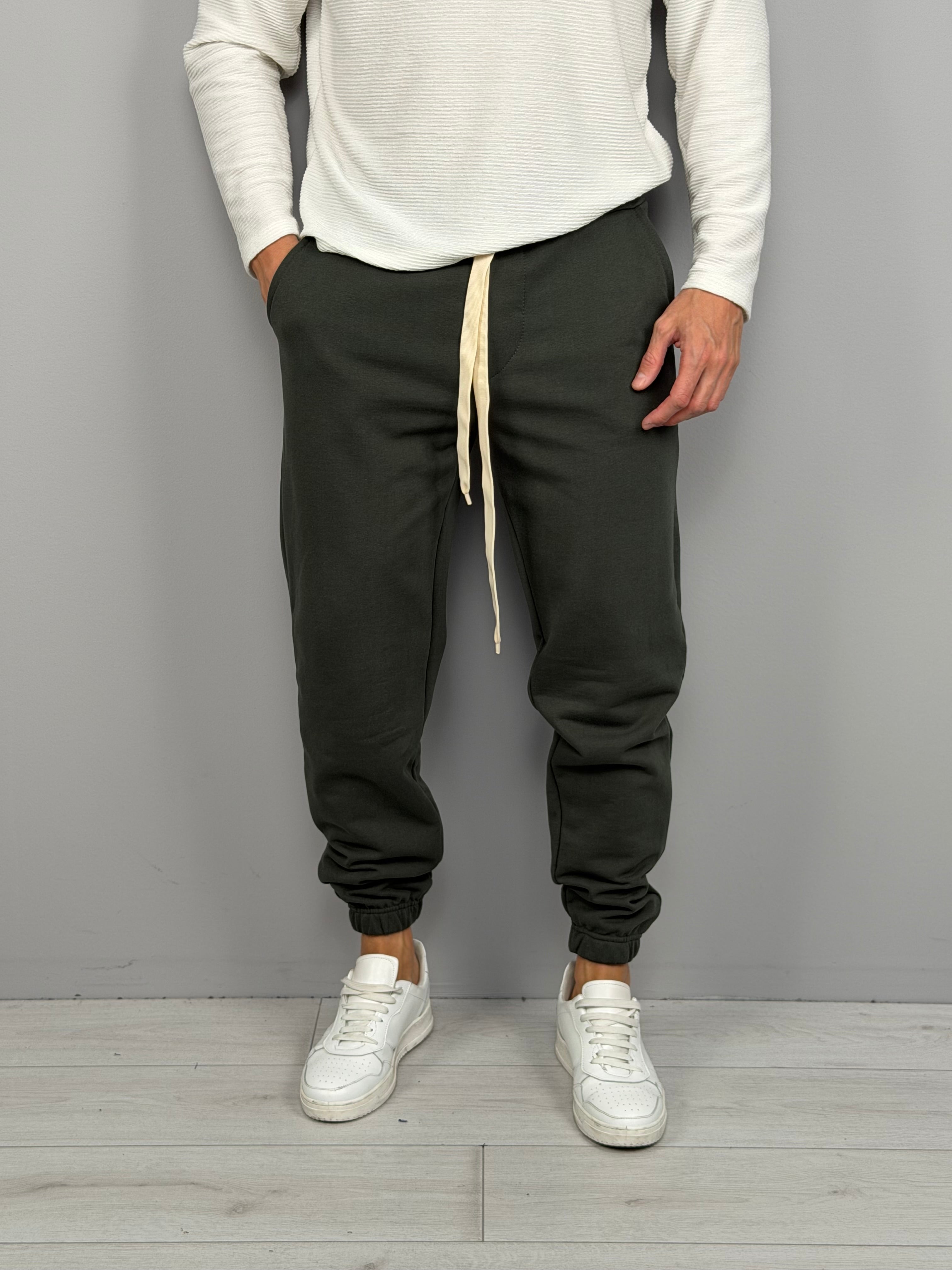 BRUSHED TRACKSUIT TROUSERS