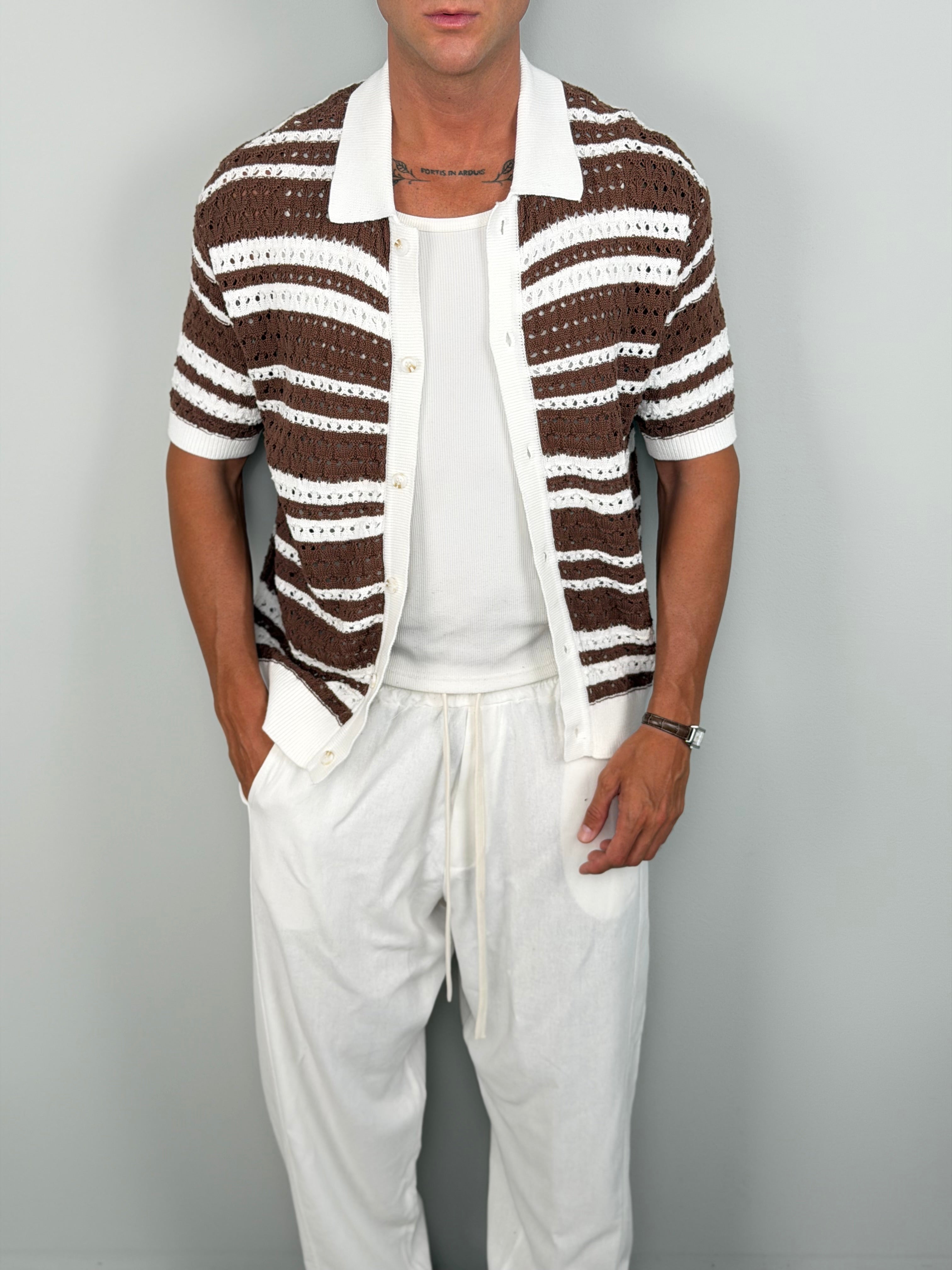 POLO CARDIGAN TROUVILLE COTONE