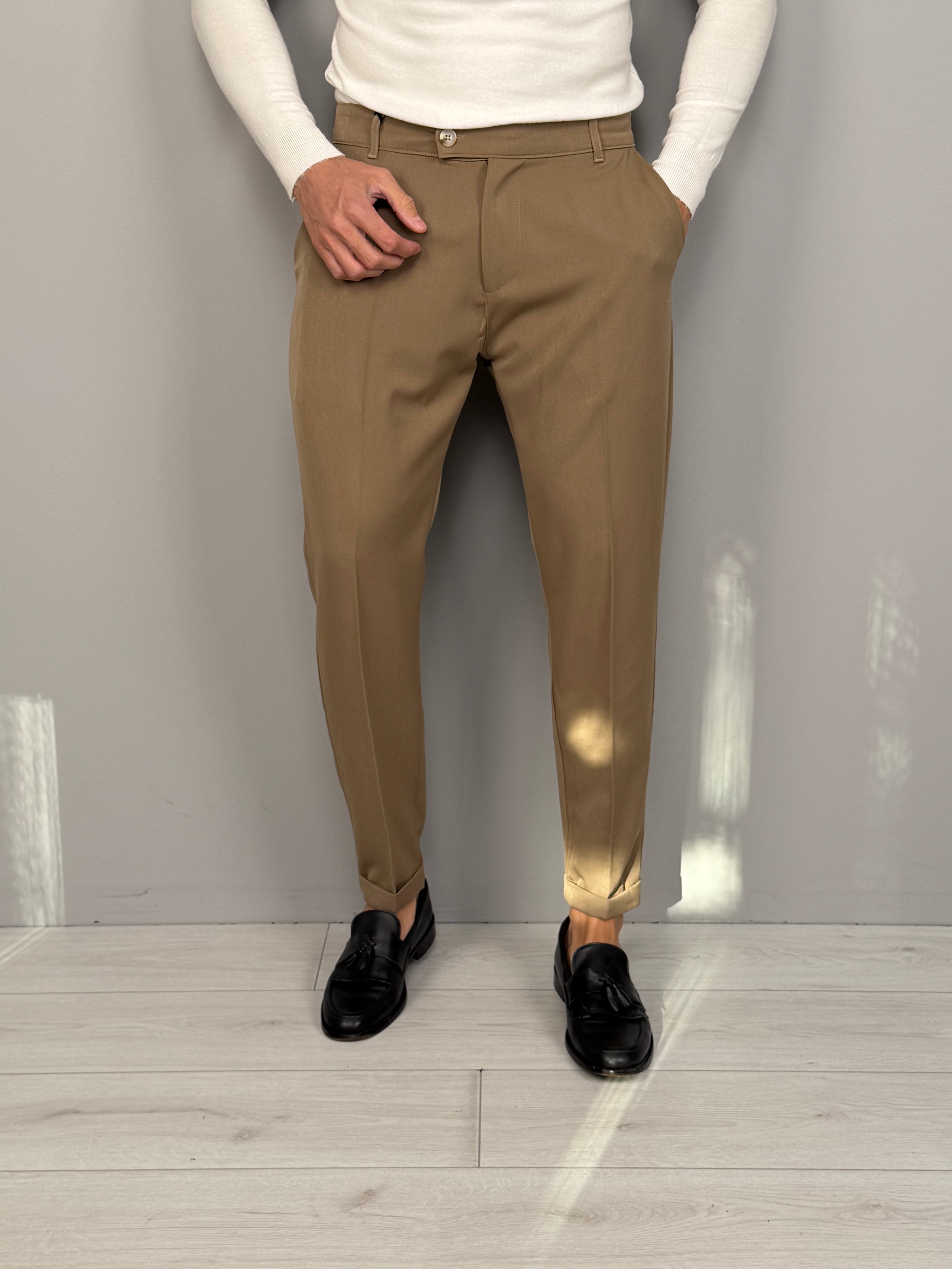 PANTALONE MOD CAPRI RISVOLTINO
