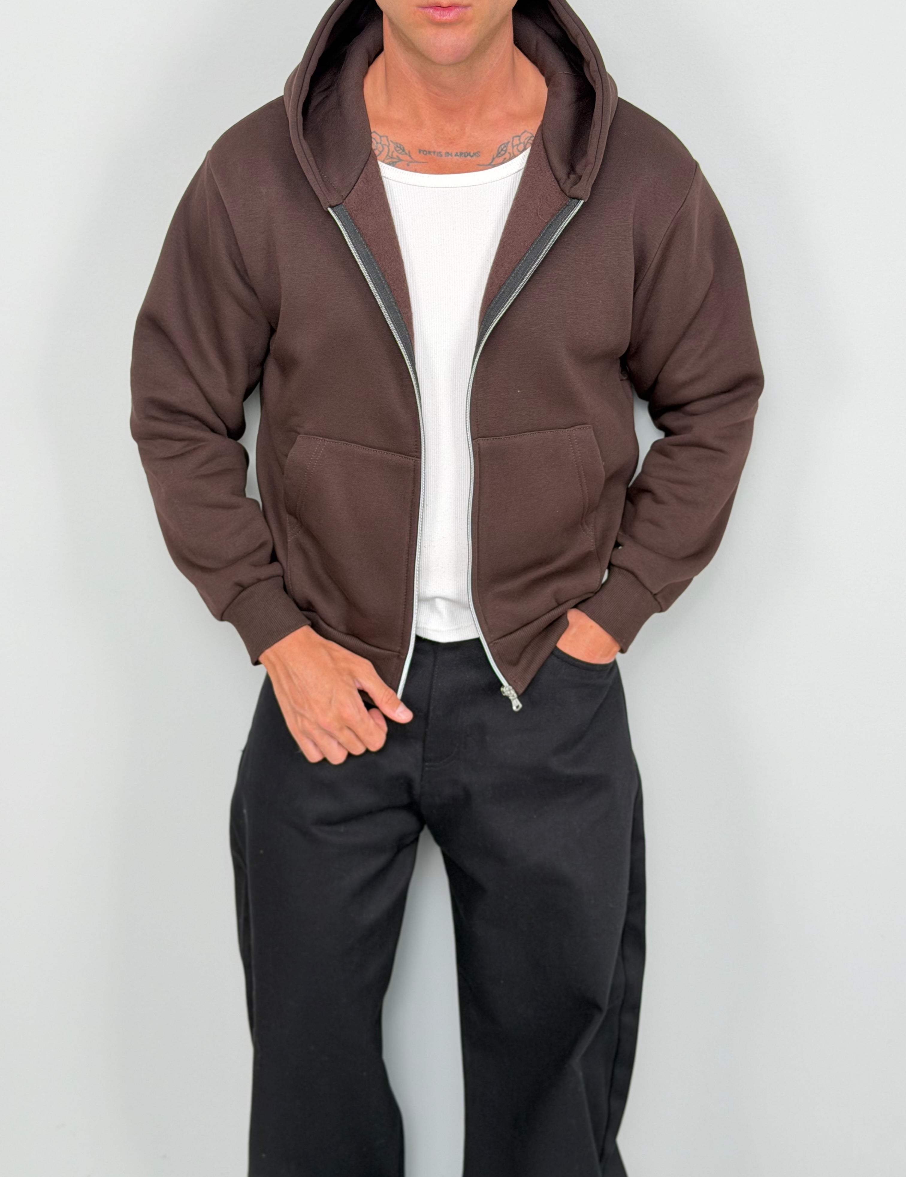 FELPA ZIP BOXY FIT FELPATA