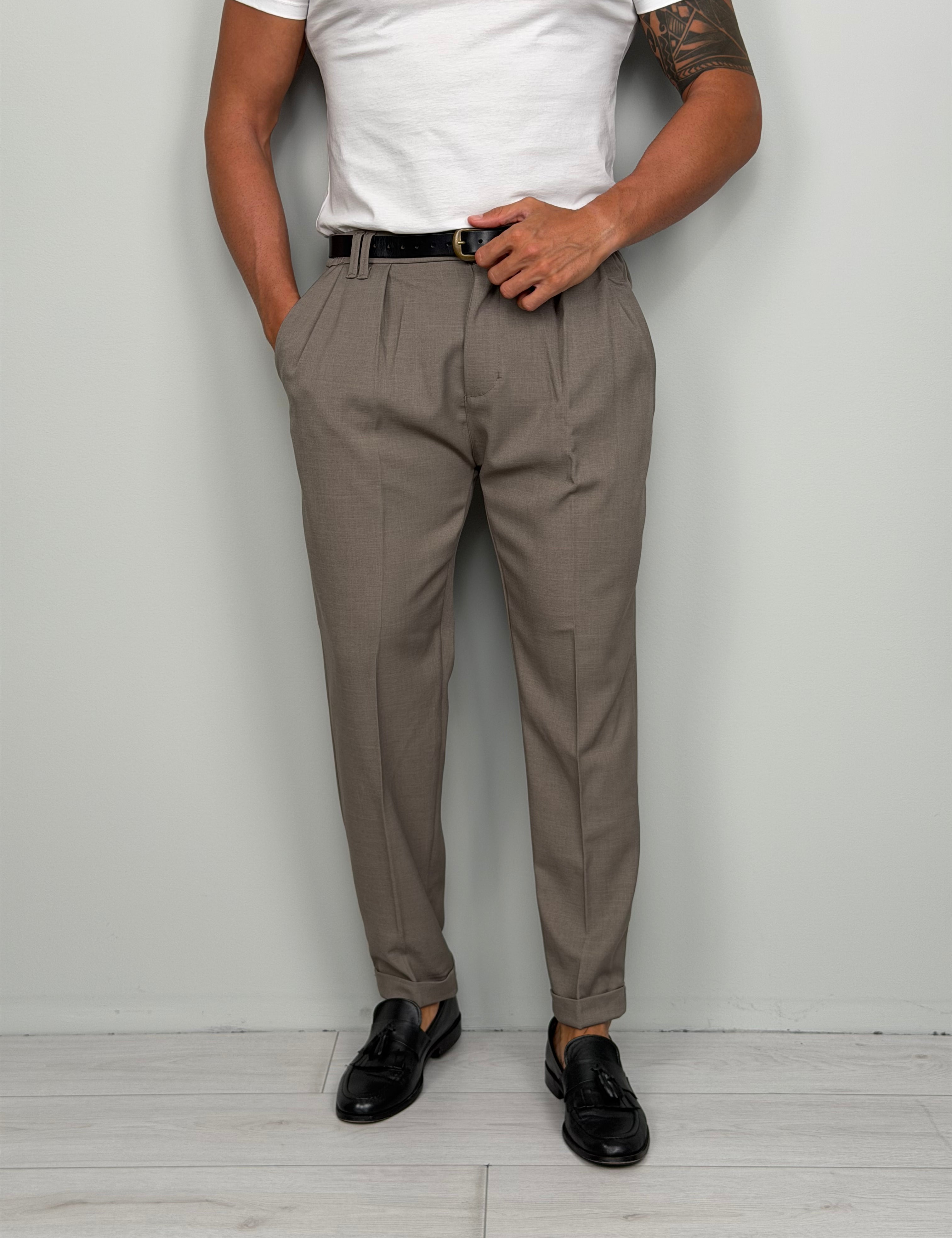 PANTALONE COMFORT MOD CAPRI - TASCHE DIETRO