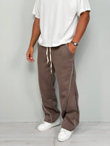 PANTALÓN DE CHÁNDAL CON CREMALLERA, HOLGADO Y DE FELPA