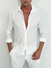 CAMICIA LINO COLLETTO