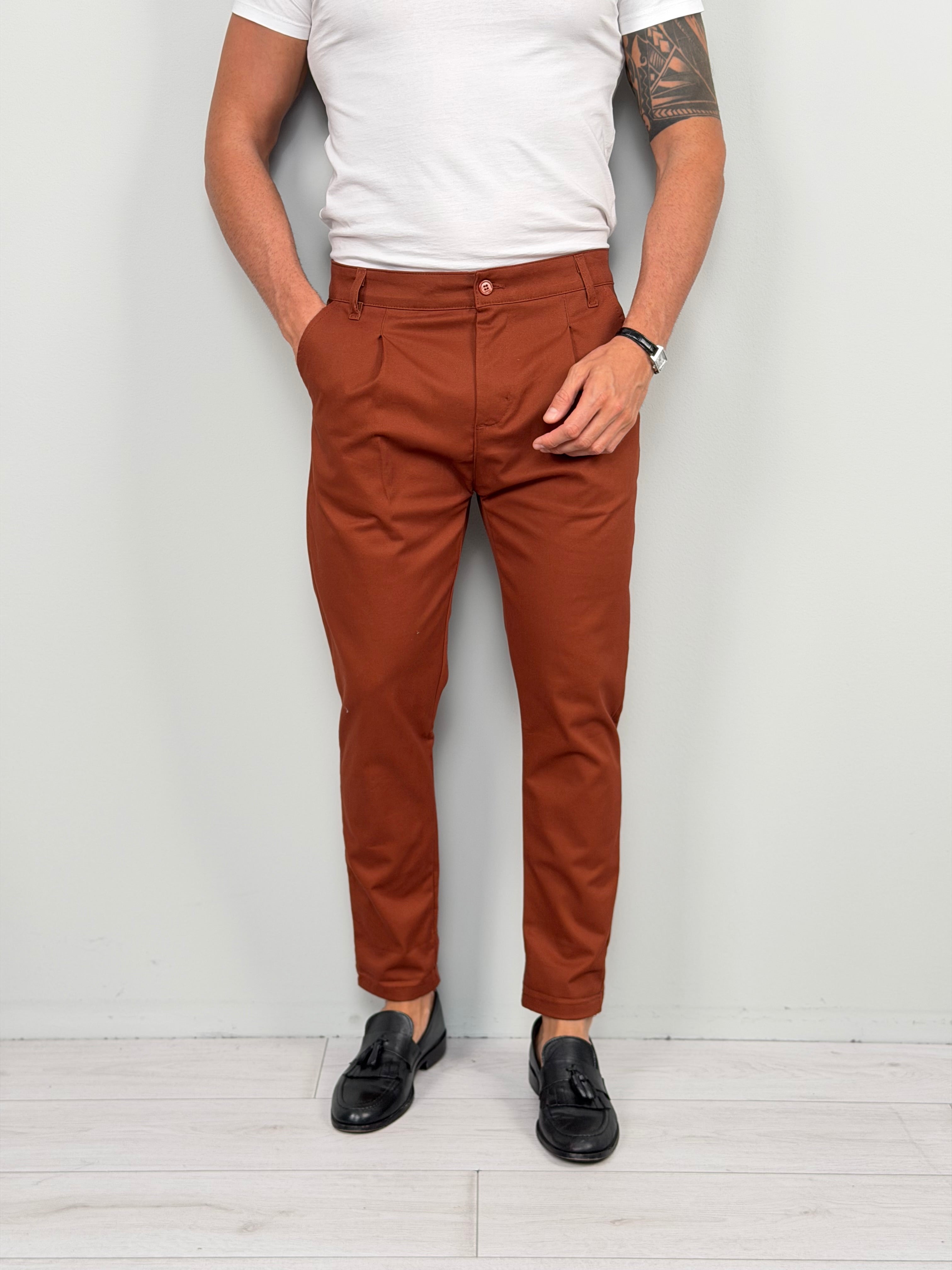 TEO MOD CAPRI COTTON TROUSERS