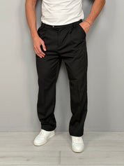 WIDE MATCH TROUSERS - BACK POCKET