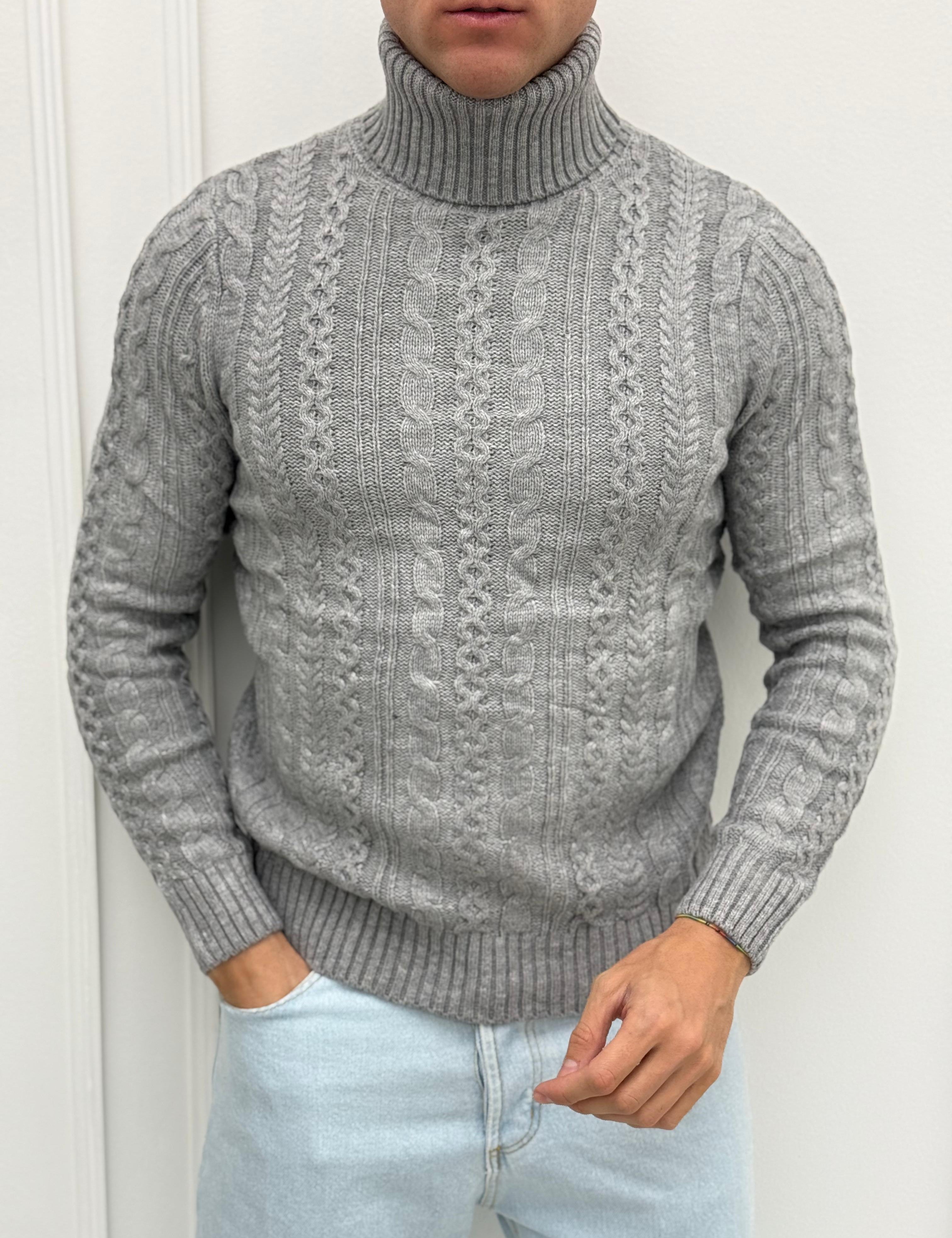 MAGLIONE DOLCEVITA TRECCIA