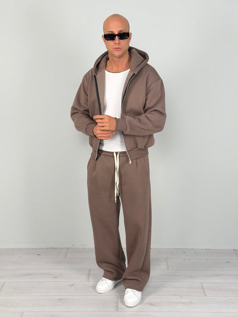 TUTA ZIP BOXY FIT FELPATA