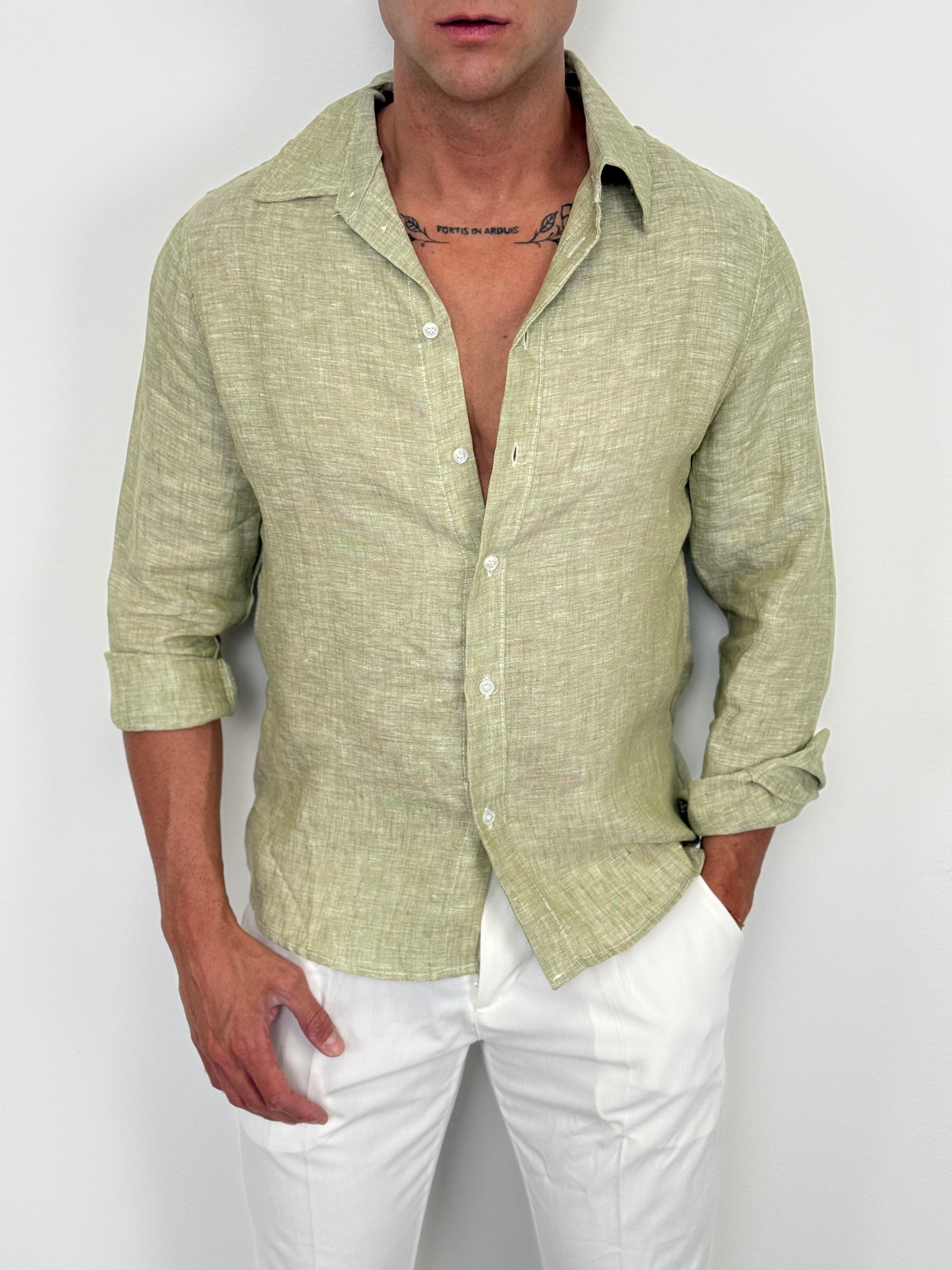 CAMICIA LINO V2 FIAMMATO - Tg. XXL e XXXL