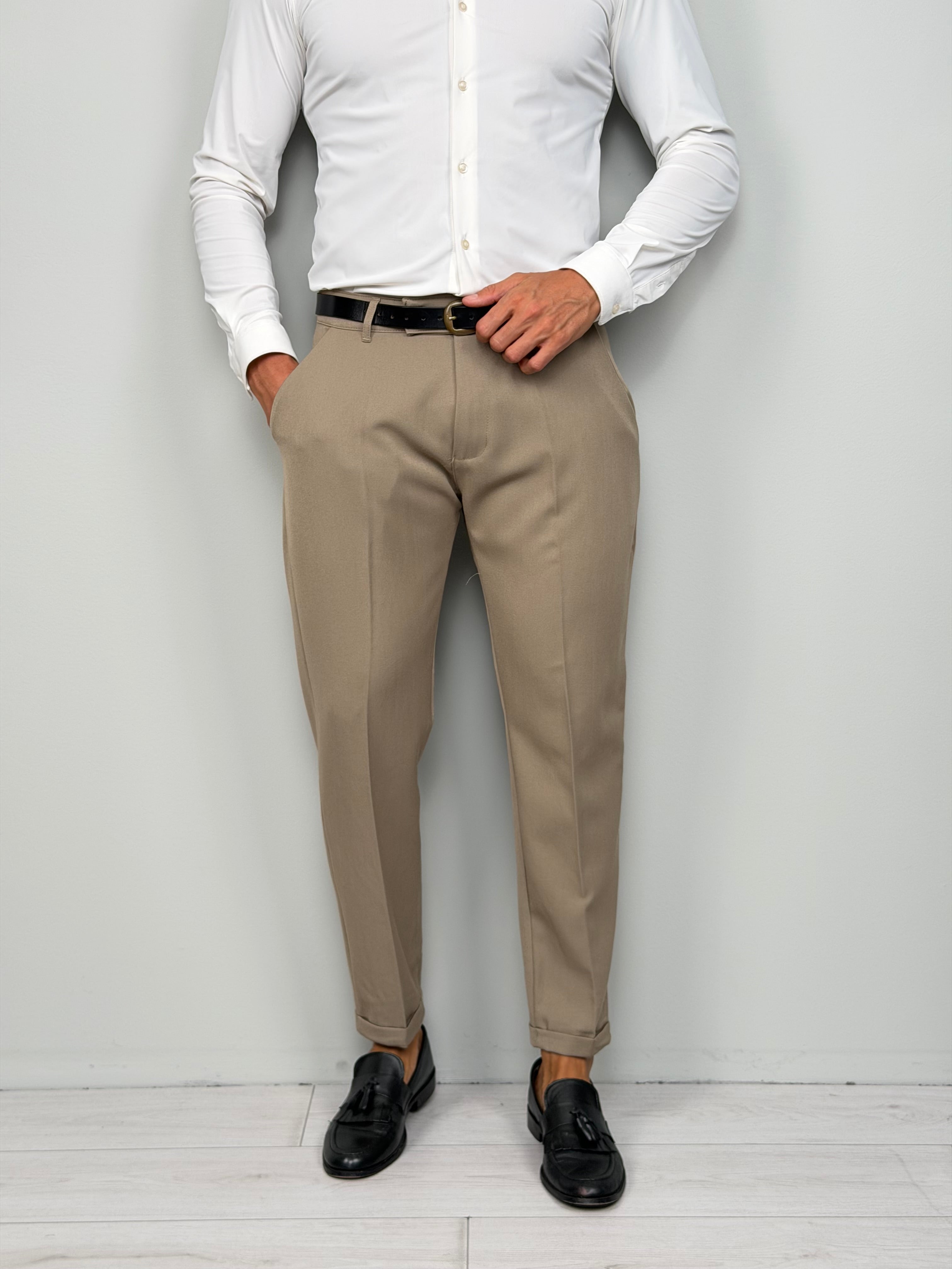 WINTER CAPRI TROUSERS WITH ROLLS