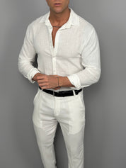 CAMICIA LINO COLLETTO