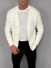 CARDIGAN TRECCIA IN FILO