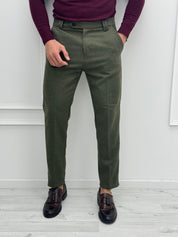 PANTALONE LANA TASCHE DIETRO