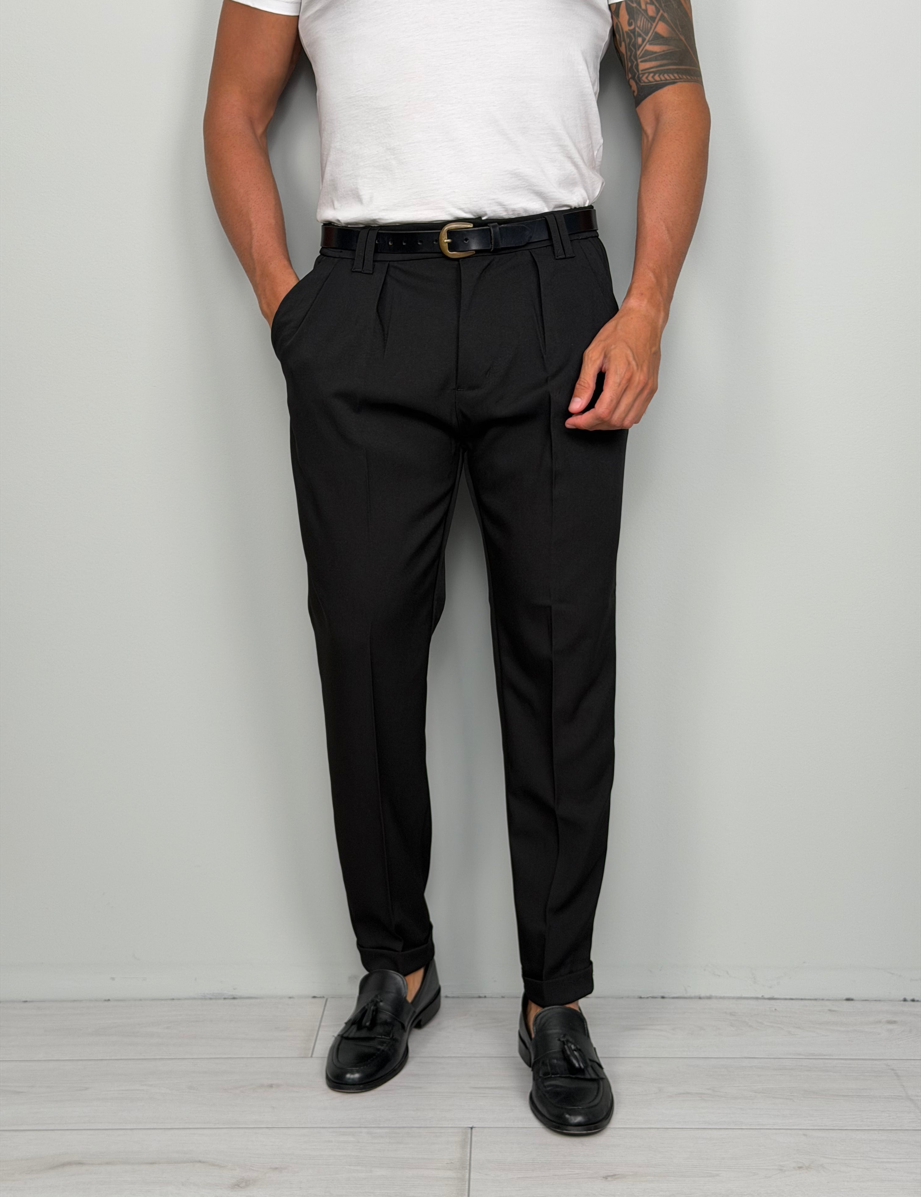 PANTALONE COMFORT MOD CAPRI - TASCHE DIETRO