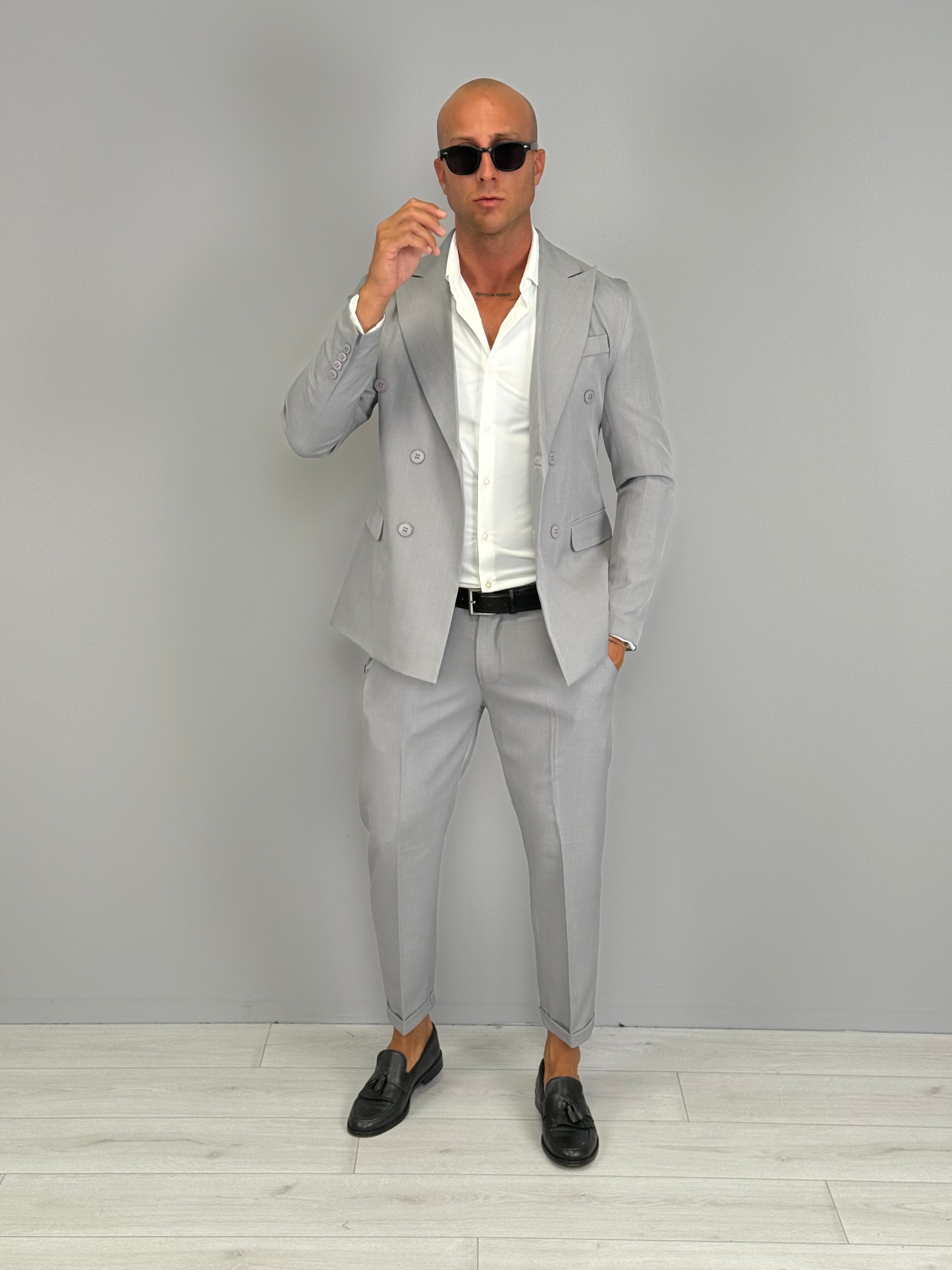 ABITO DOPPIOPETTO FIAMMATO