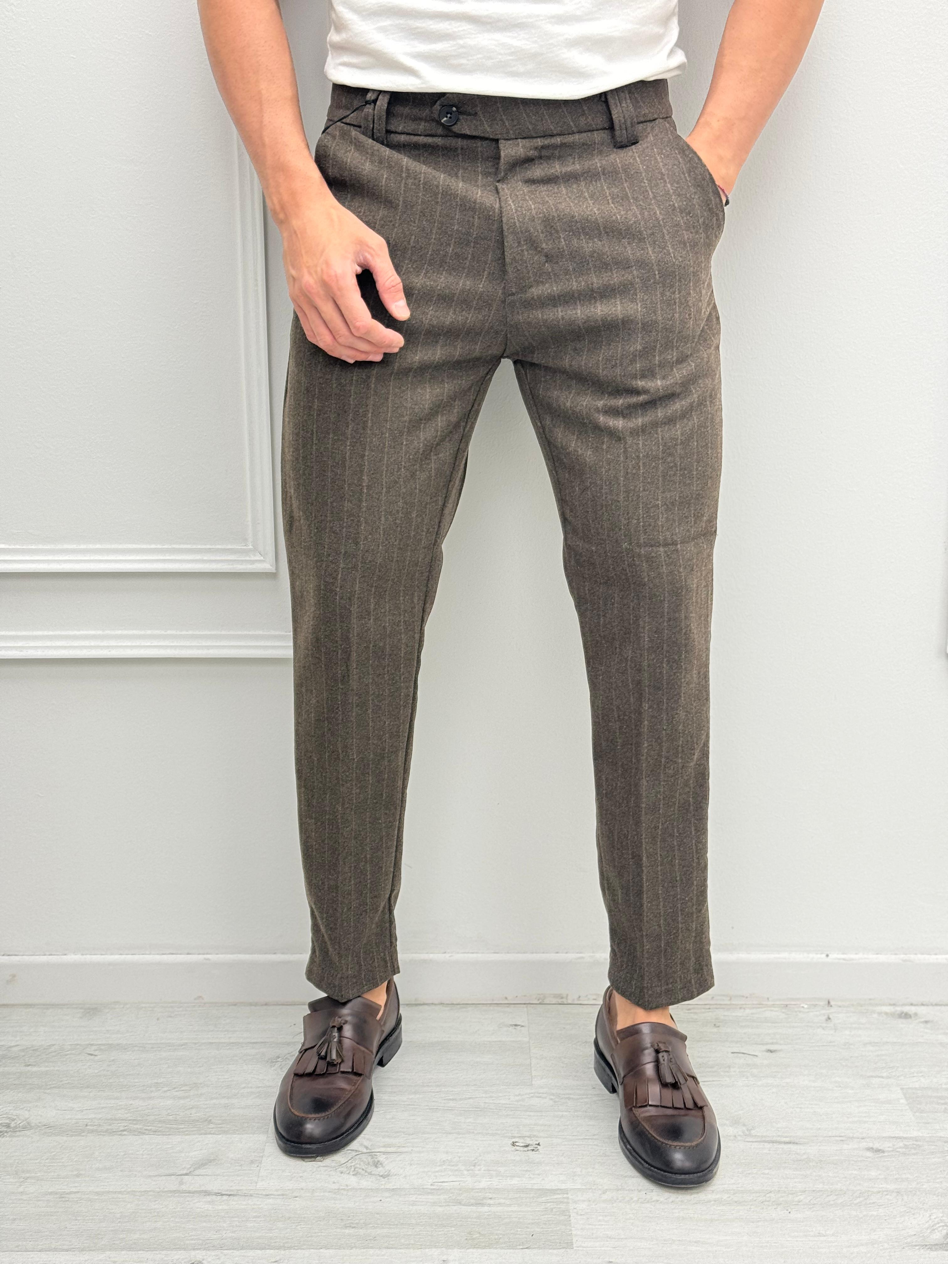 PANTALONE GESSATO LANA - TG. S/L