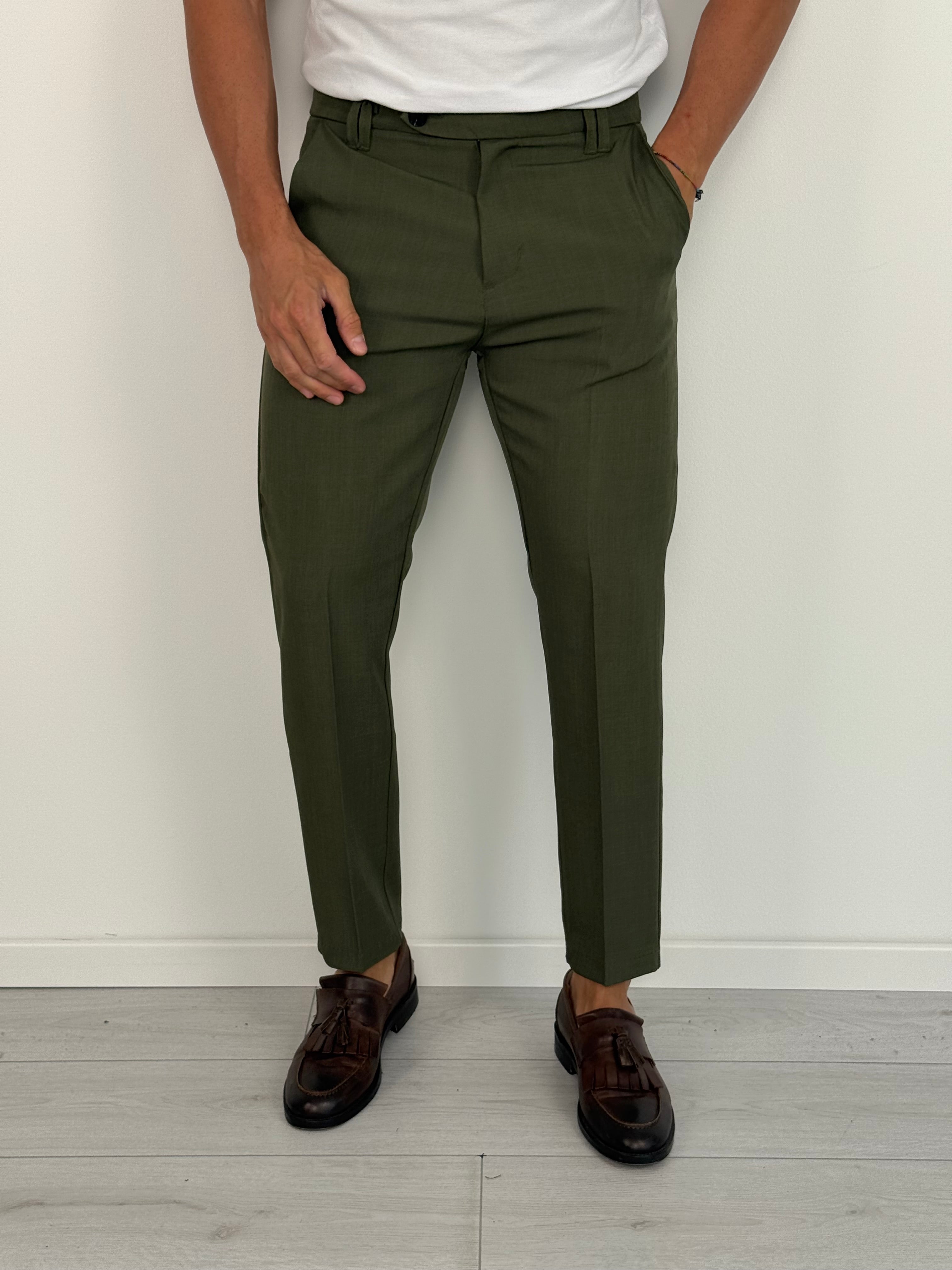 PANTALONE FIAMMATO MOD CAPRI PREMIUM (TASCHE DIETRO)