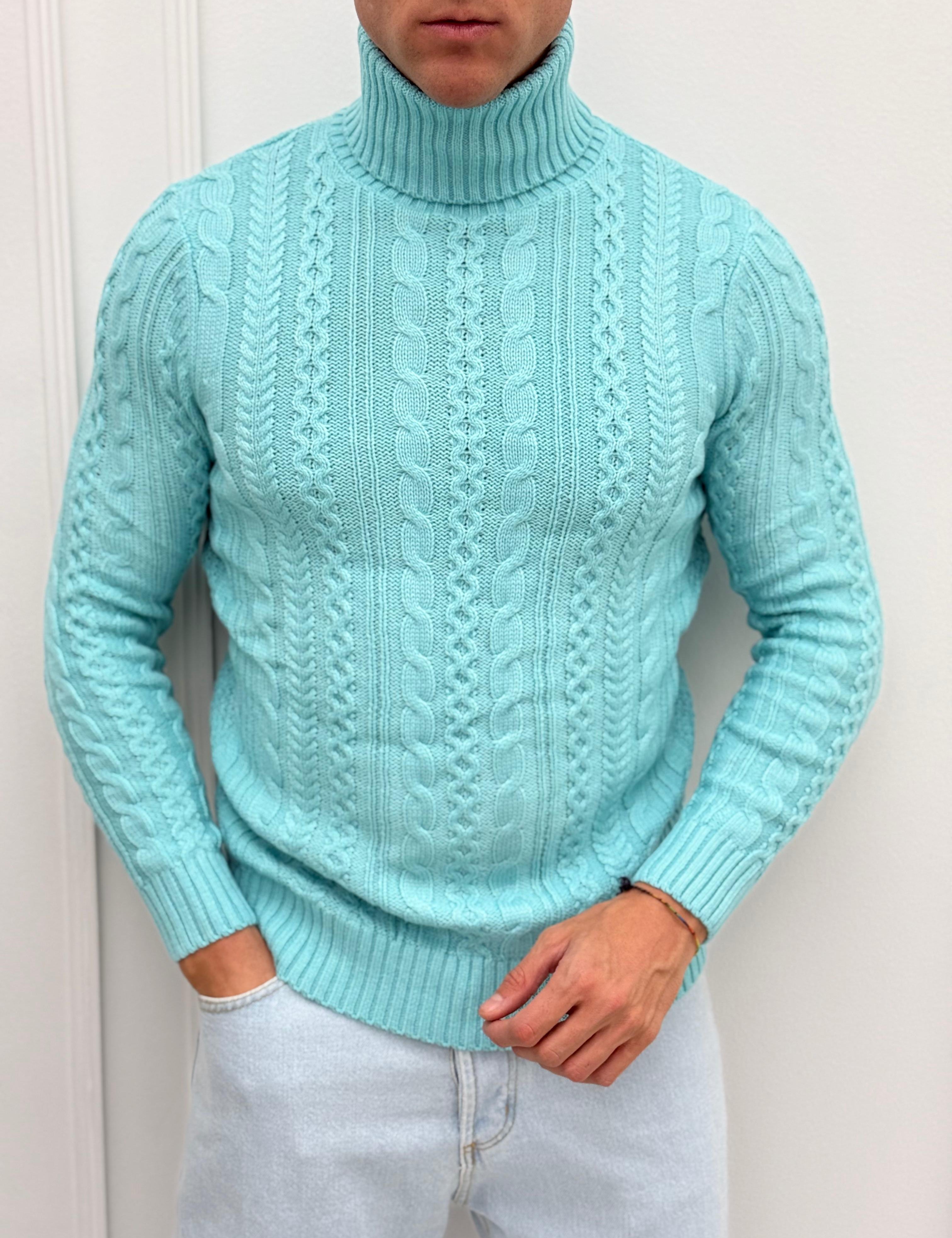 MAGLIONE DOLCEVITA TRECCIA