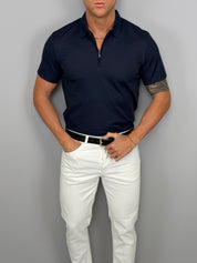 POLO ZIP STRETCH- NO STIRO