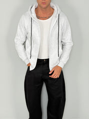 SWEATSHIRT ZIP ROUNDLACE DOUBLÉ