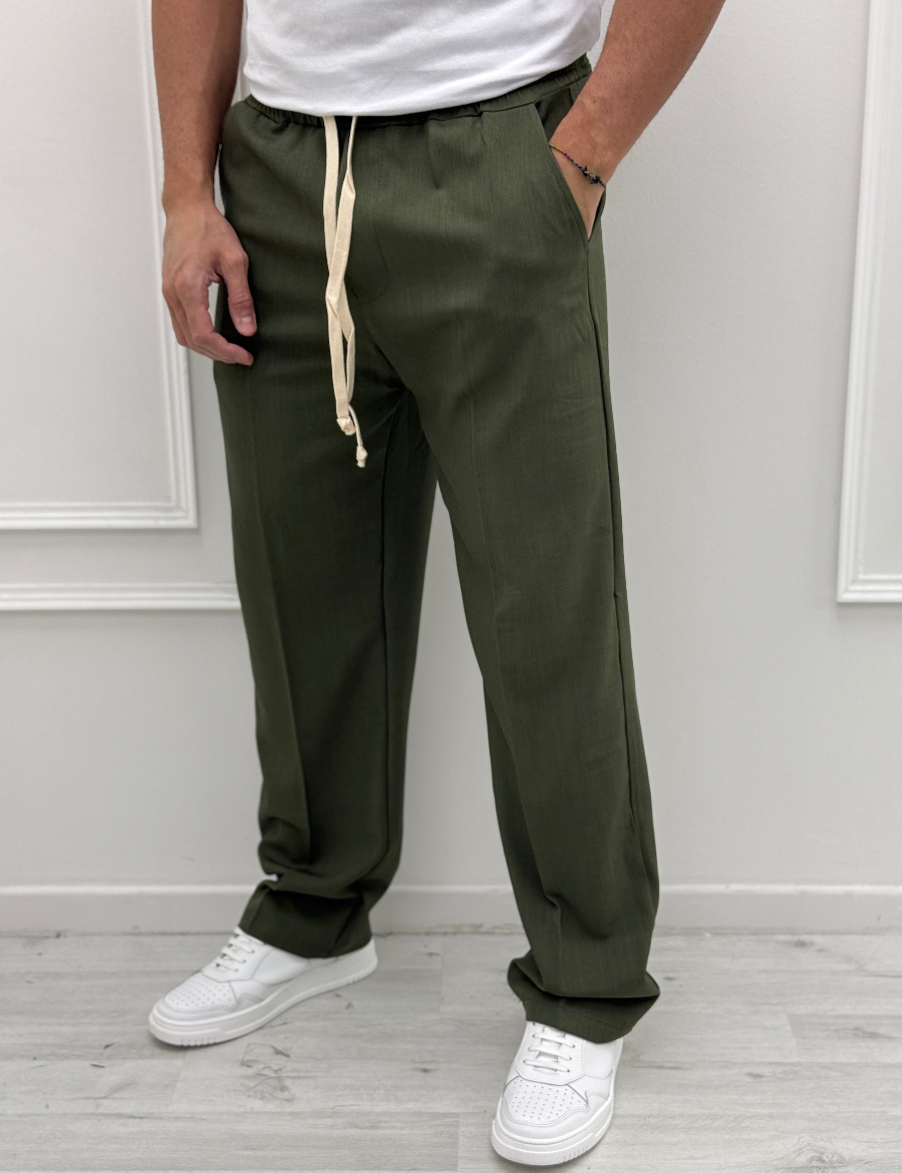 JAPAN ELEGANT AMPIO - rimasto MILITARE tg.XL