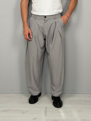 GENESIS PINSTRIPED WIDE TROUSERS