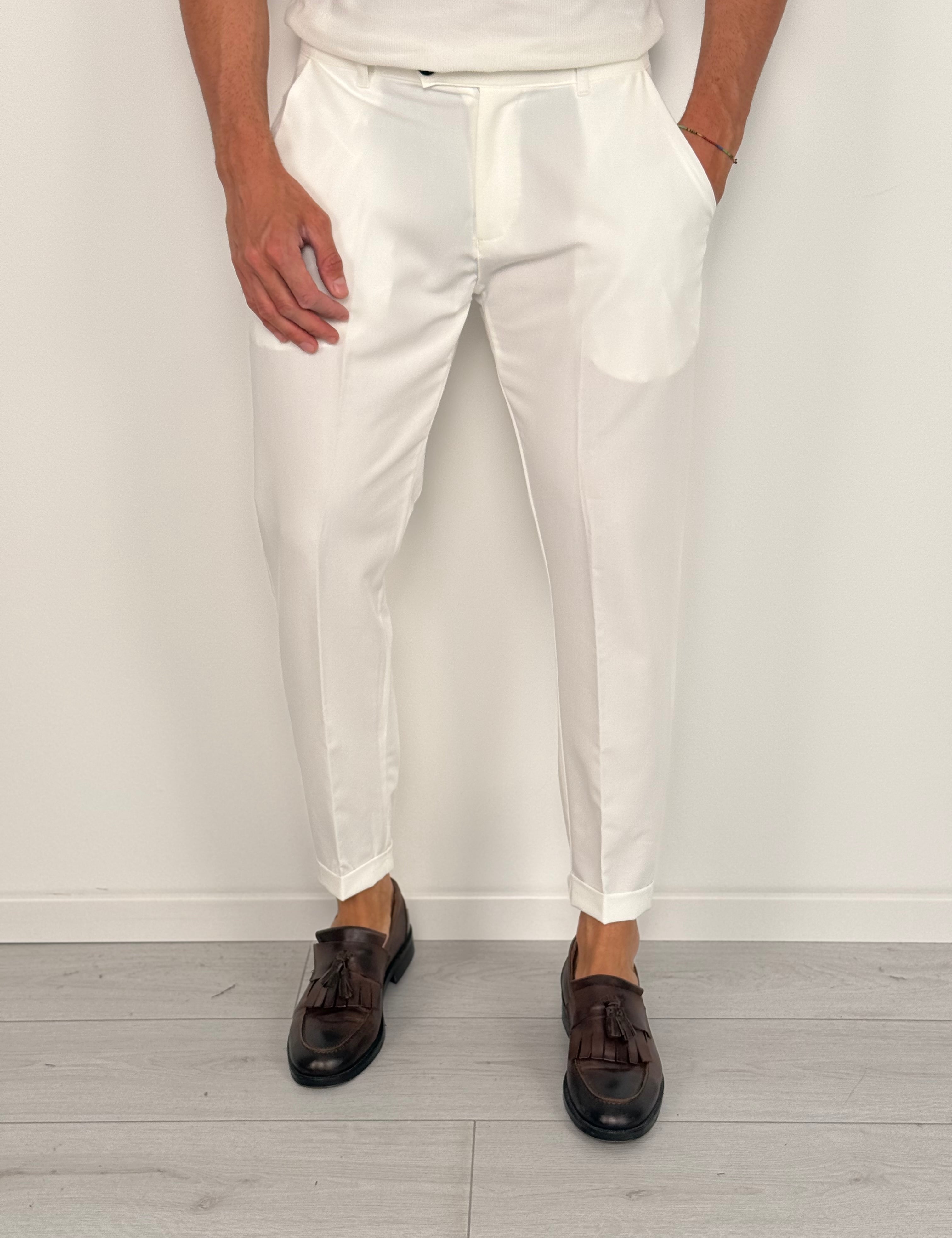 PANTALONE MOD CAPRI RISVOLTINO - ESTIVO