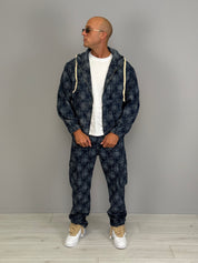 COORDINATO JEANS SQUARES AMPIO