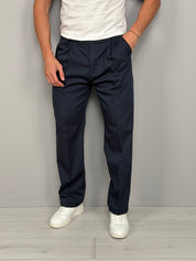 WIDE MATCH TROUSERS - BACK POCKET