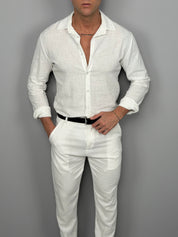 CAMICIA LINO COLLETTO