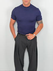 T-SHIRT MEZZO COLLO MAGLINA