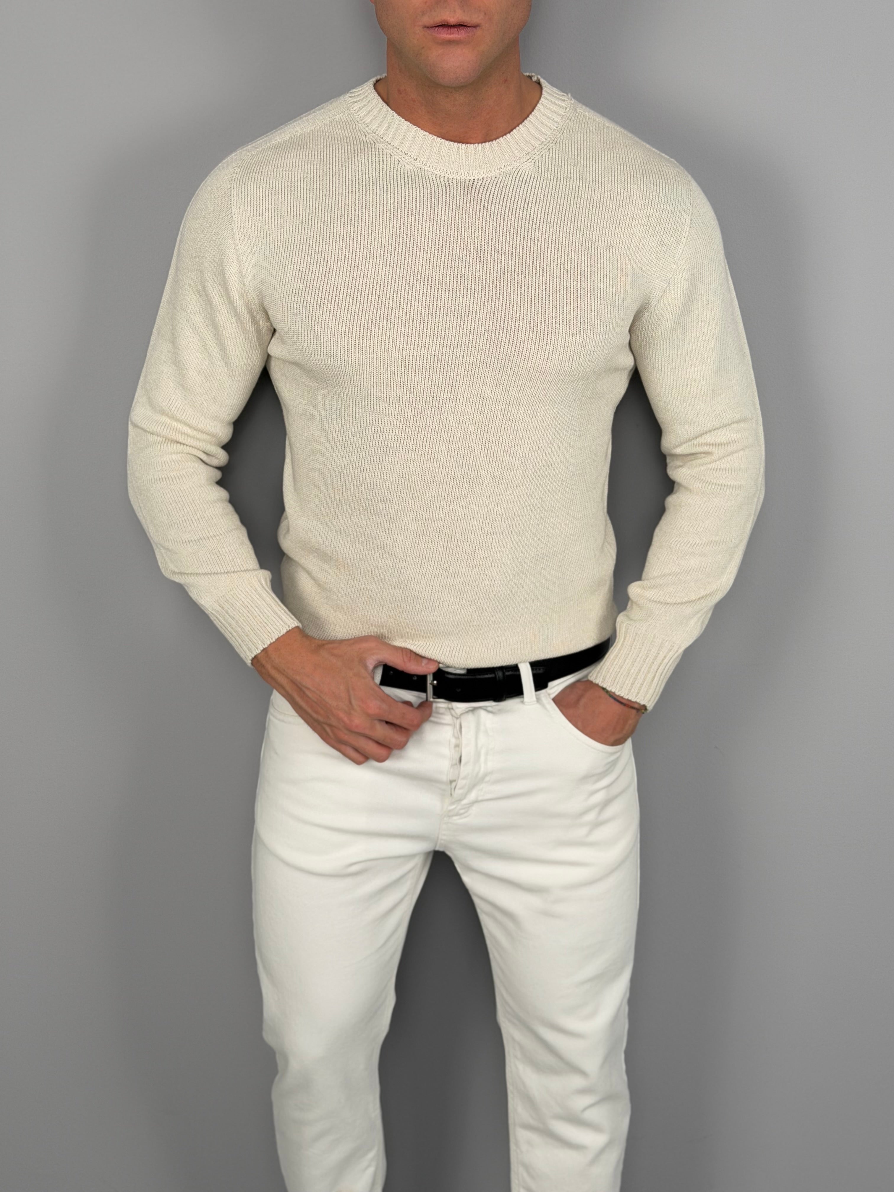 SIMPLE COTTON SWEATER