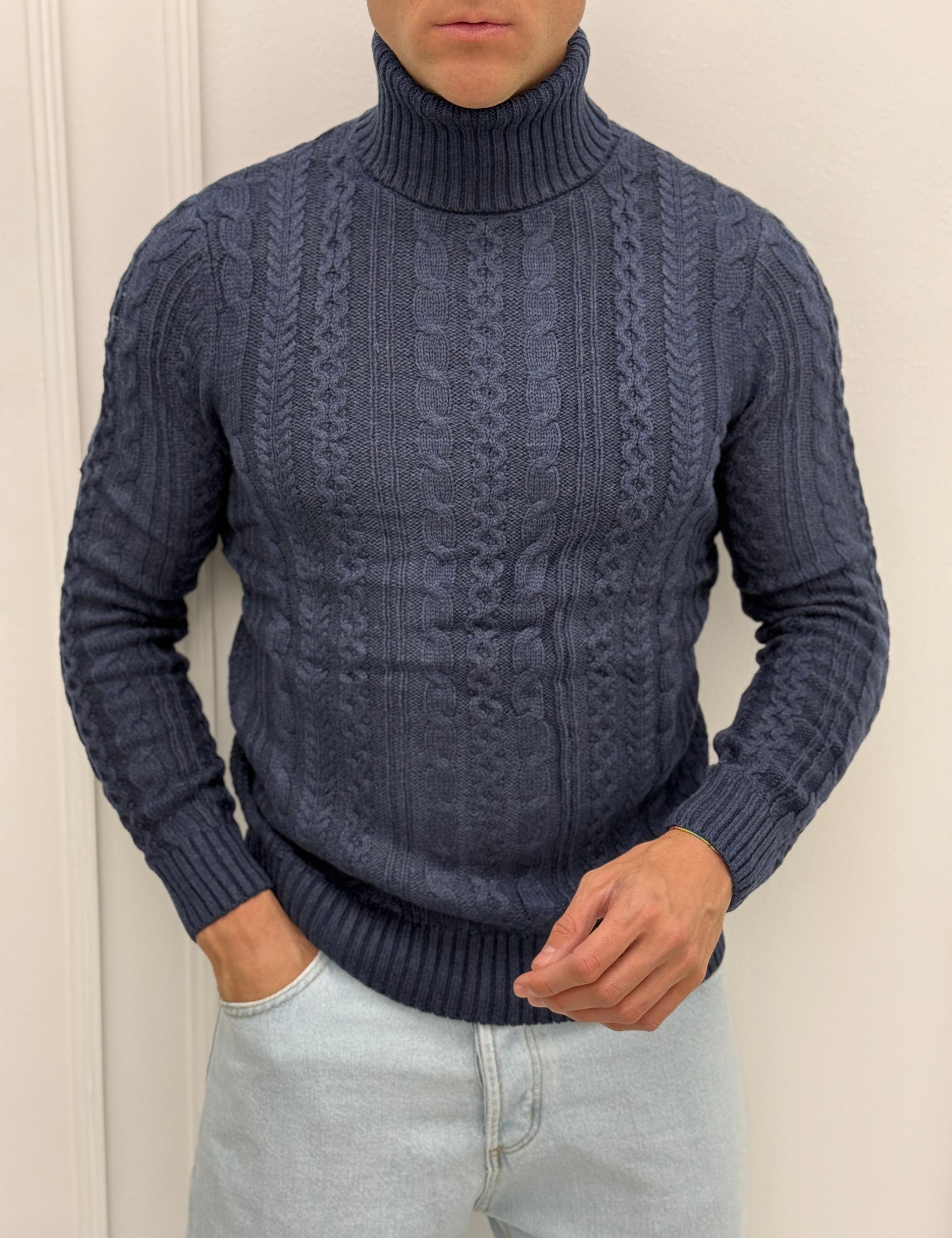 MAGLIONE DOLCEVITA TRECCIA