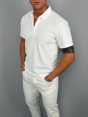 POLO ZIP STRETCH- NO STIRO