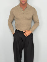 LONG-SLEEVE POLO SHIRT