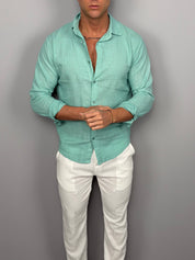 CAMICIA LINO COLLETTO