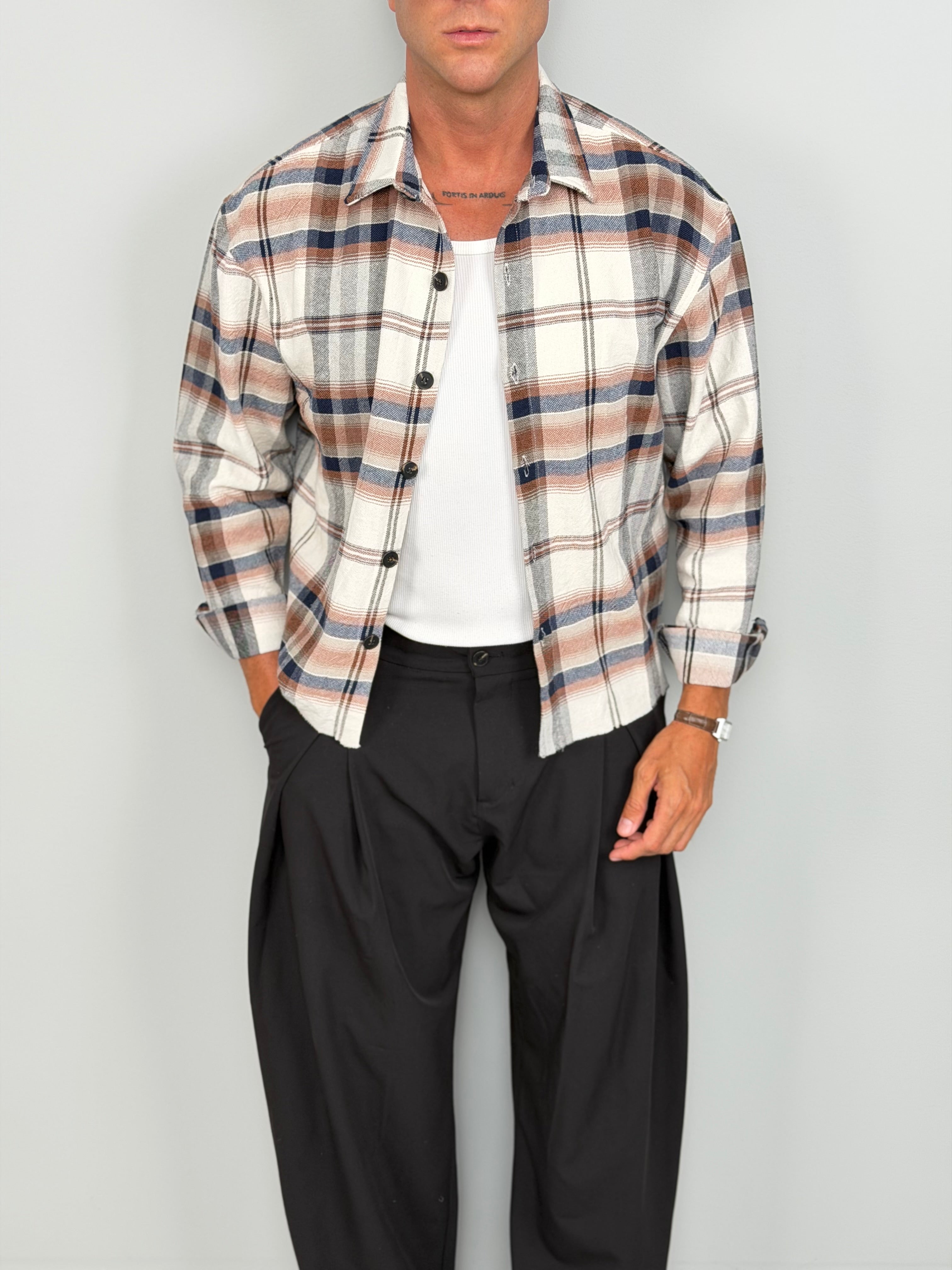 CAMICIA PATCH COTONE