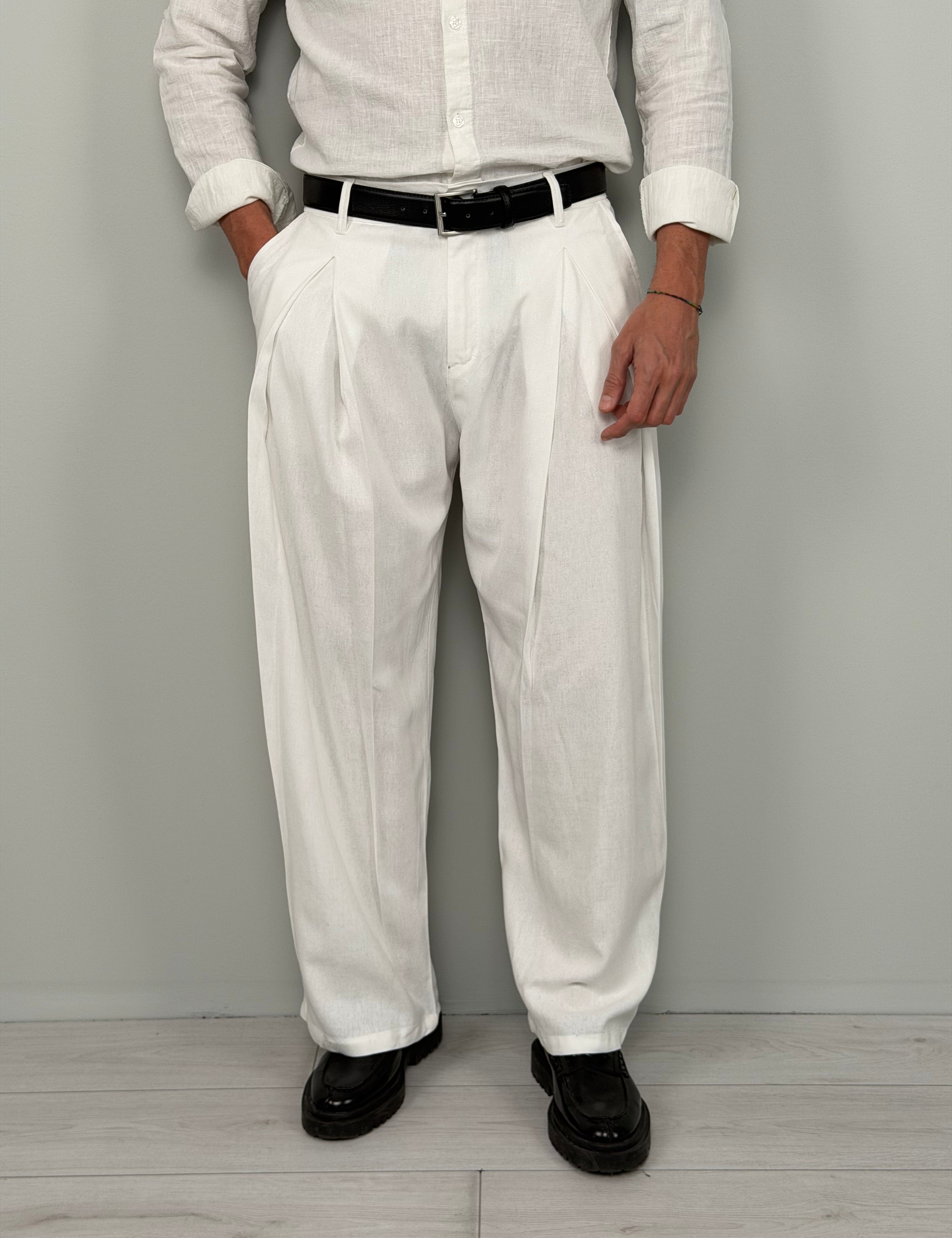 PANTALONE LINO CLUB AMPIO