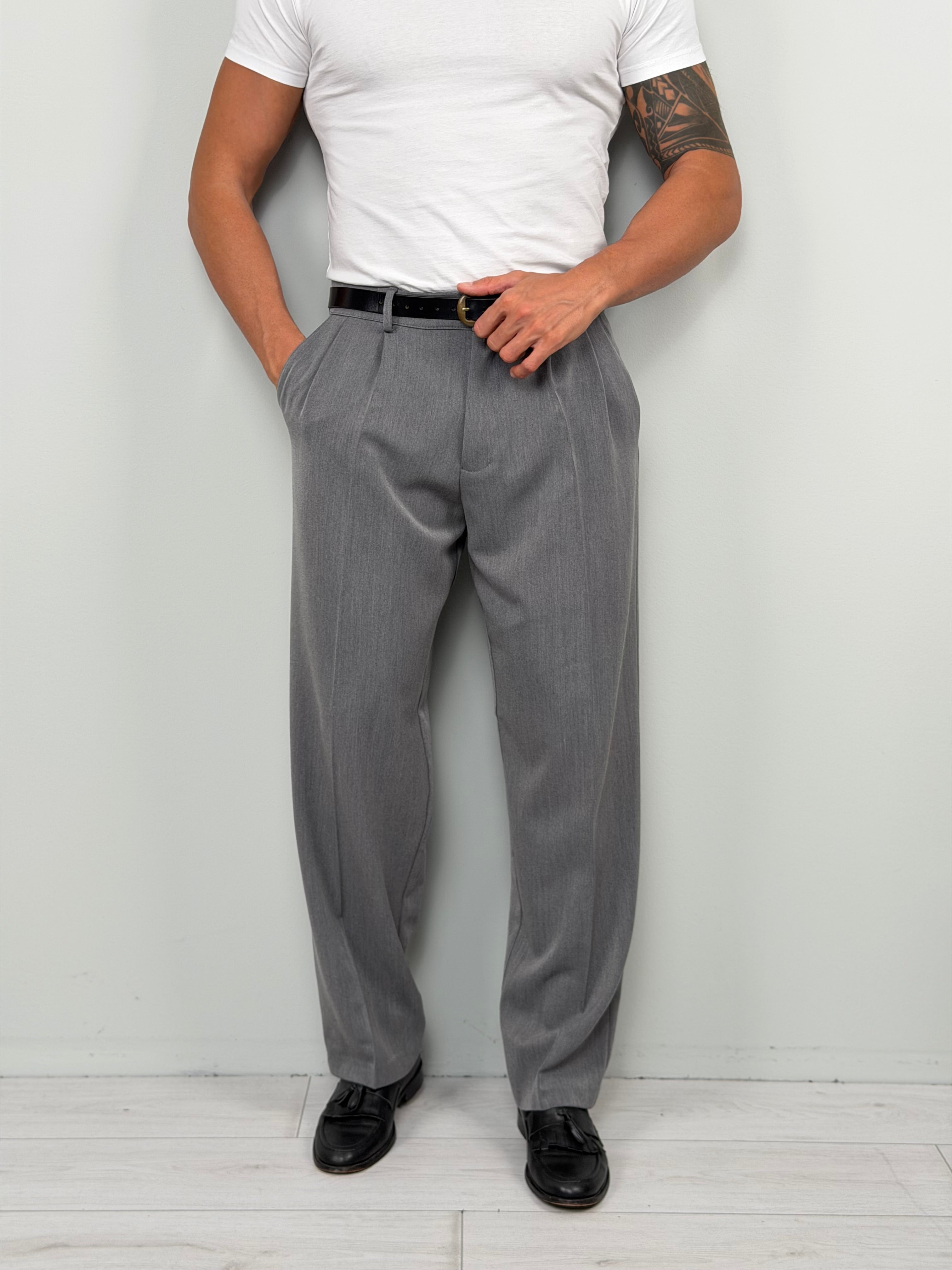PREMIUM ELEGANT WIDE TROUSERS - BACK POCKETS WINTER