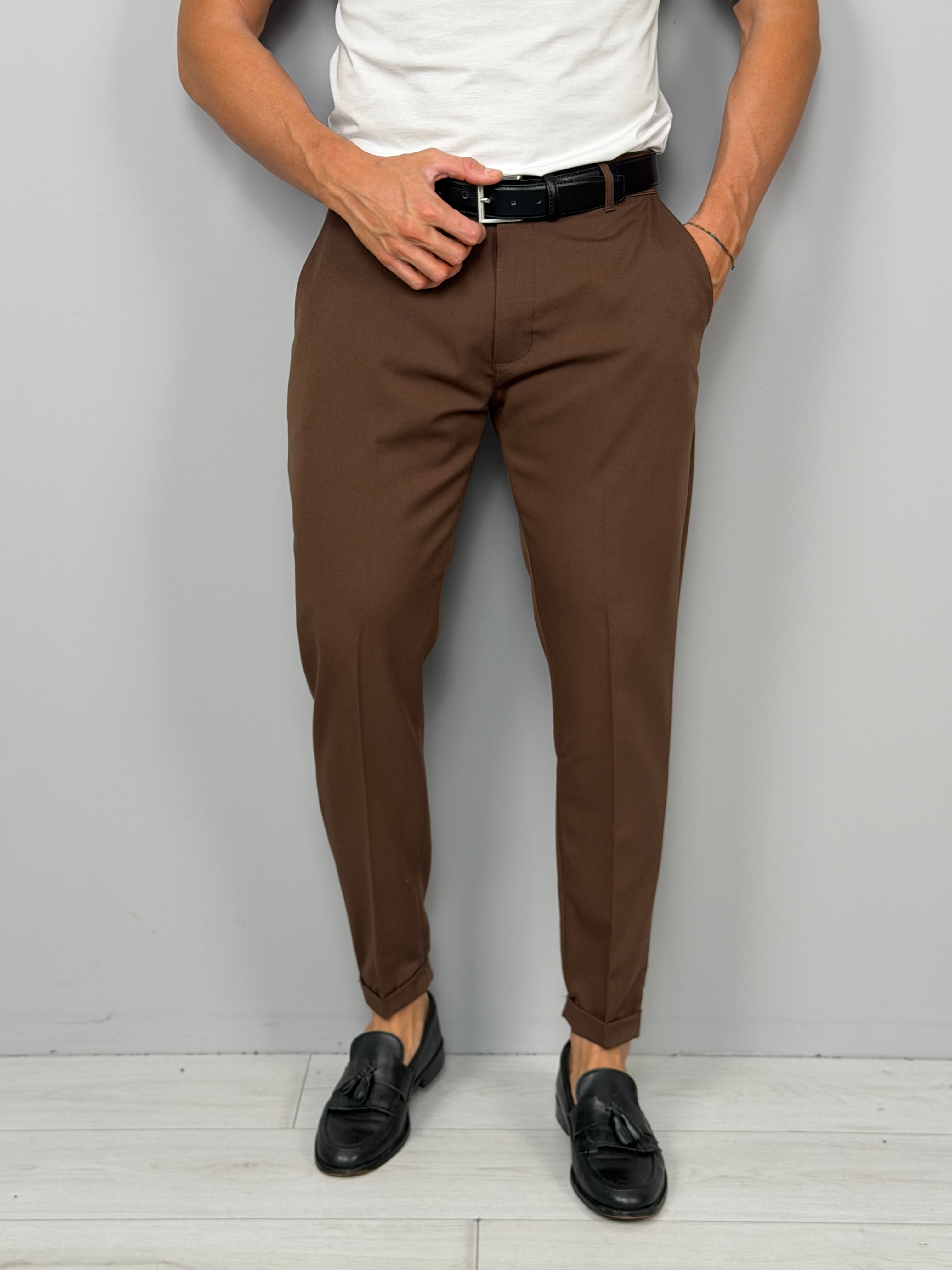 PANTALONE MOD CAPRI RISVOLTINO