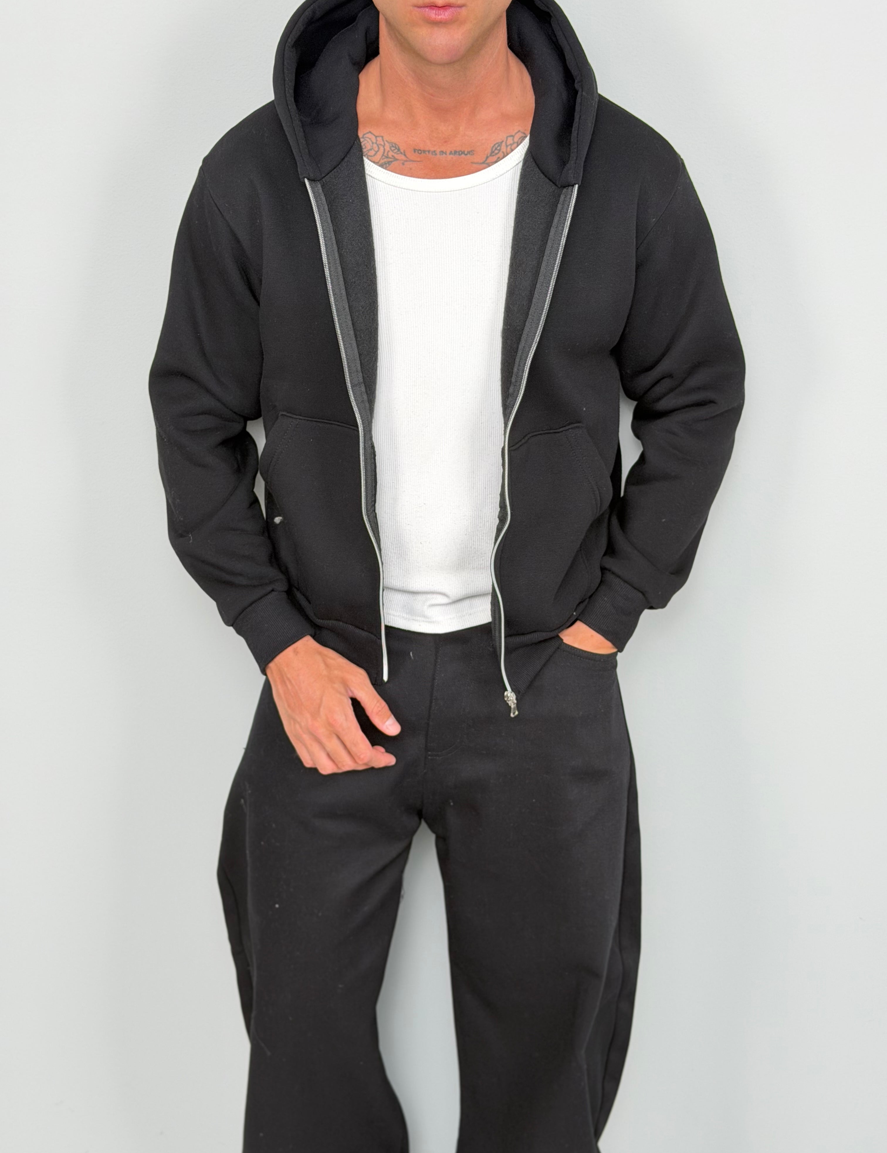 FELPA ZIP BOXY FIT FELPATA