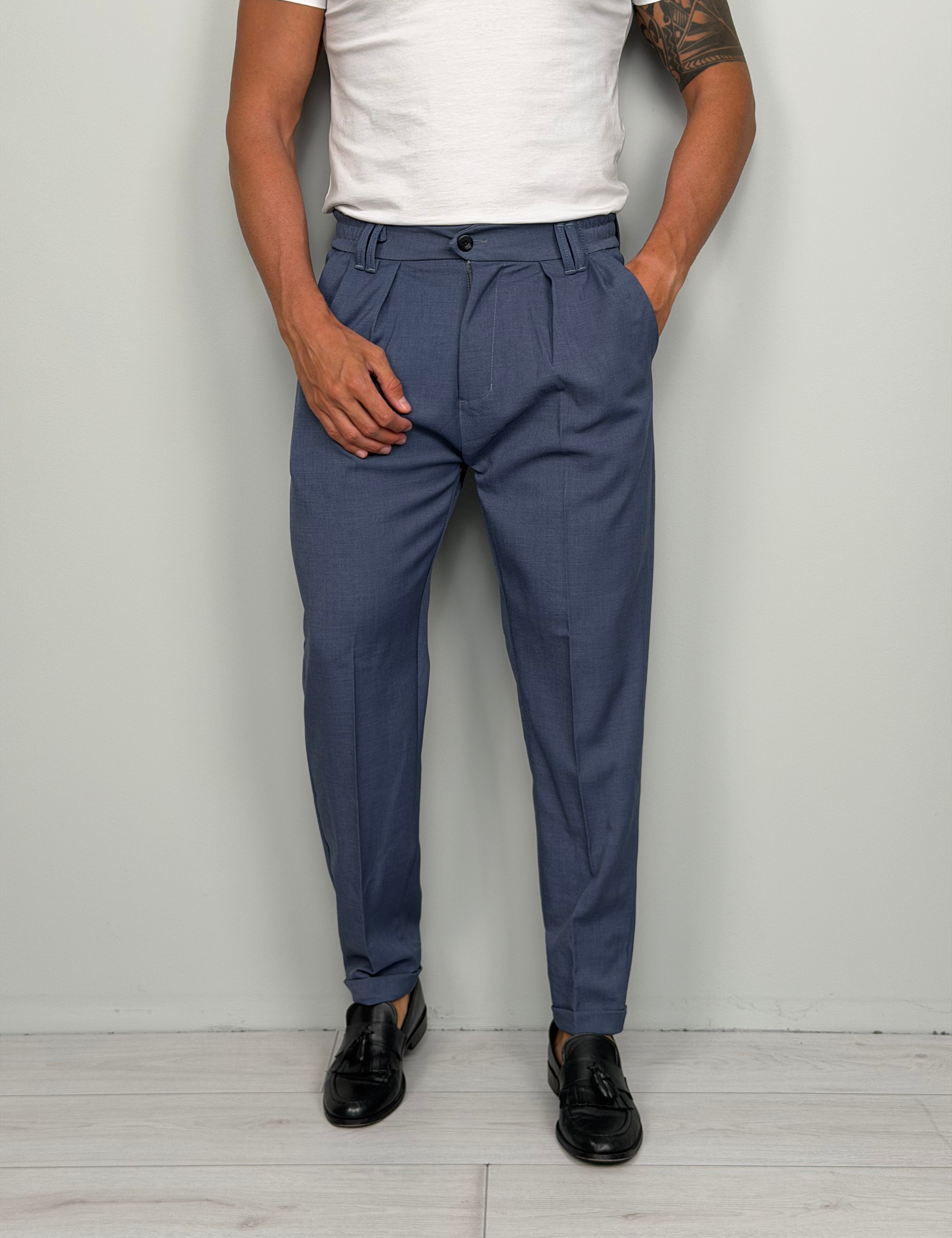 PANTALONE COMFORT MOD CAPRI - TASCHE DIETRO