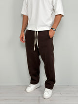 Pantalón de chándal holgado de rayas afelpado