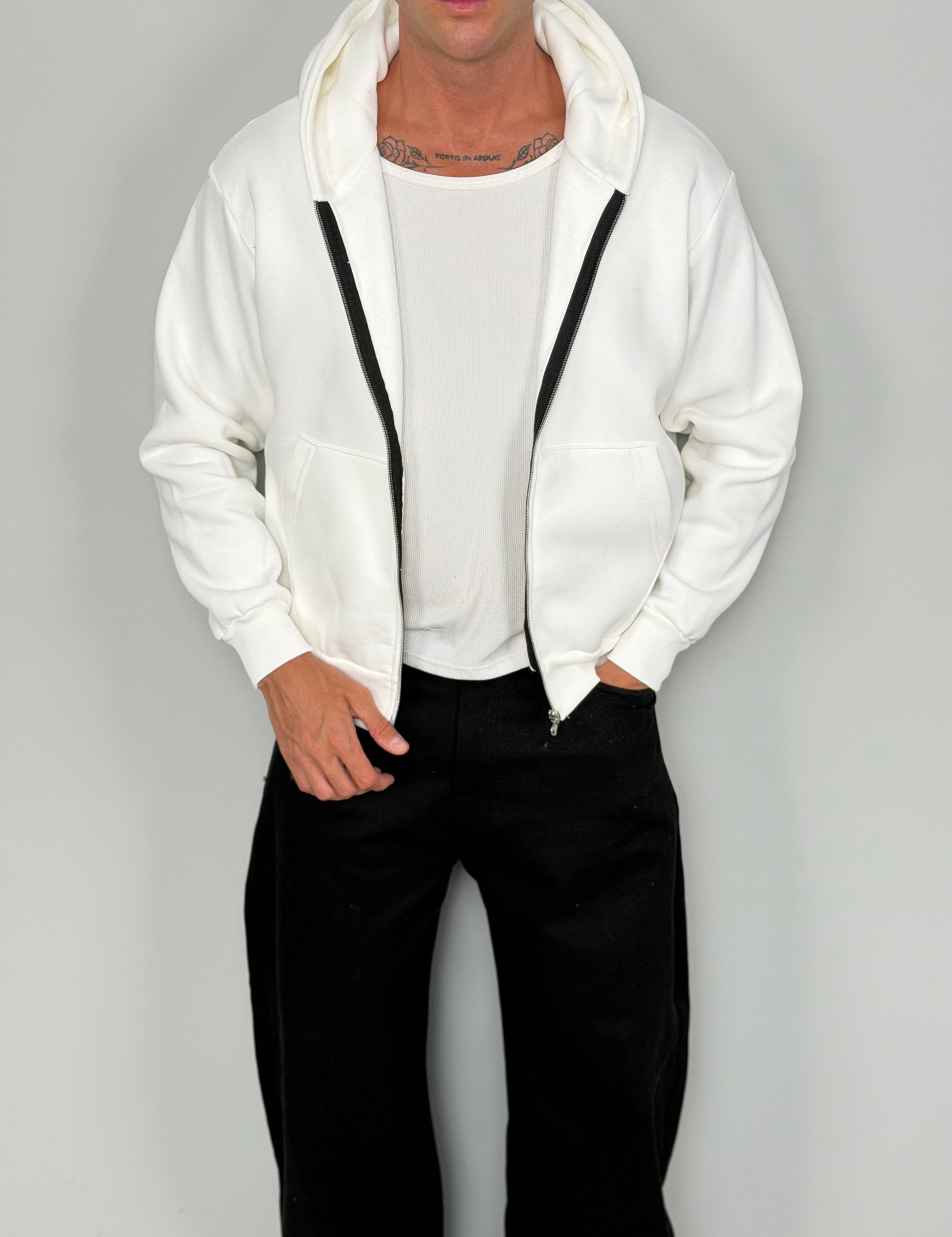 FELPA ZIP BOXY FIT FELPATA