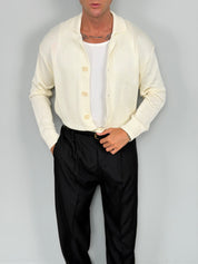 CARDIGAN POLO COTONE