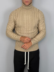 MAGLIONE DOLCEVITA TRECCIA