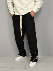 PANTALONS DE SURVÊTEMENT À FERMETURE ÉCLAIR